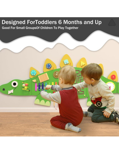 Tablero Ocupado Montessori Estegosaurio CXQ 152x46 cm