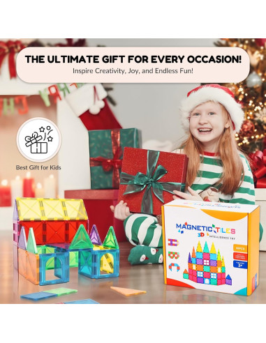 Juguetes Magnéticos Educativos Jenavia Set 60 Piezas 3-14 Años