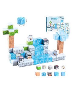 97 Piezas Bloques Magnéticos Tema Invernal THEBRIXKING 2.54 cm