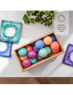 Paquete de Reemplazo de Pelotas Pastel Connetix - 16 Piezas 2