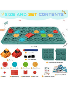 Juego de Rompecabezas Constructor de Caminos PRIMBARBER 1.42 kg 2