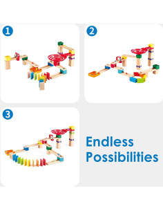 Set de Pista de Canicas Hape Crazy Rollers E1102 - 35x24 cm 2