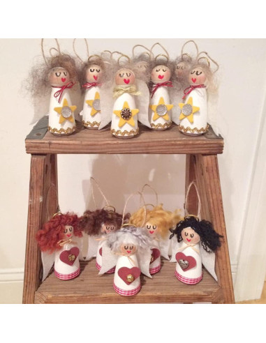 30 Piezas Muñecas de Madera sin Terminar HEIHAK 8.89 cm