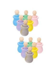 Muñecos de Madera sin Terminar Kisangel 12 Pcs para DIY