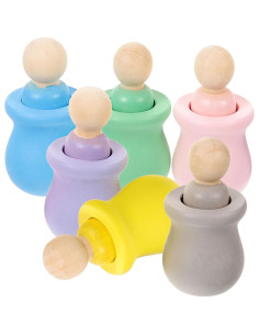 Muñecos de Madera sin Terminar Kisangel 12 Pcs para DIY 2