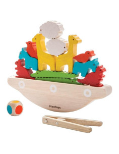 Juguete Barco de Equilibrio PlanToys - Madera Sostenible 15 Piezas