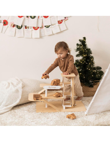 Set de Coches de Madera Enjoy The Wood para Niños 1-3 Años