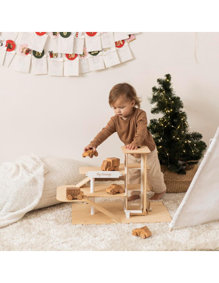 Set de Coches de Madera Enjoy The Wood para Niños 1-3 Años
