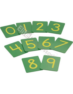 Números de Lija Montessori Elite 0-9 en Caja de Madera 2