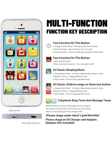 Juguete Interactivo Teléfono Celular Cooplay para Niños
