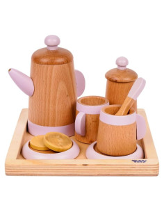 Juego de Té de Madera NESTA TOYS - 10 Piezas para Niños 3+