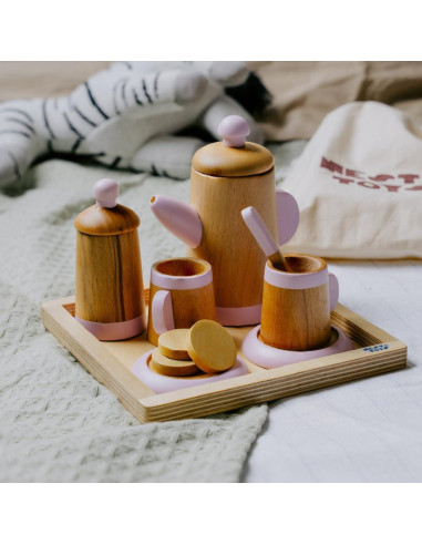Juego de Té de Madera NESTA TOYS - 10 Piezas para Niños 3+