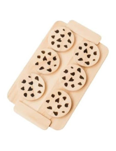 Juego de Galletas de Madera Montessori para Niños 2-5 Años