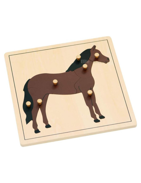 Rompecabezas de Madera Caballo Elite Montessori 24x24cm