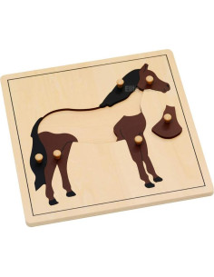 Rompecabezas de Madera Caballo Elite Montessori 24x24cm 2
