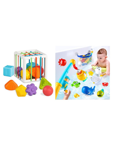 Conjunto de Juguetes de Baño Aprilwolf 18 Piezas