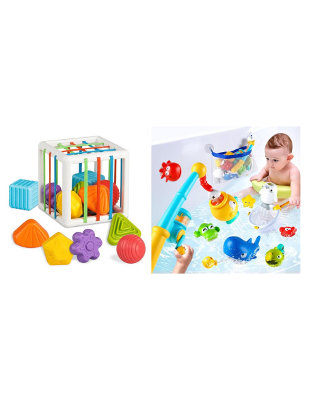 Conjunto de Juguetes de Baño Aprilwolf 18 Piezas Conjunto de Juguetes de Baño Aprilwolf 18 Piezas