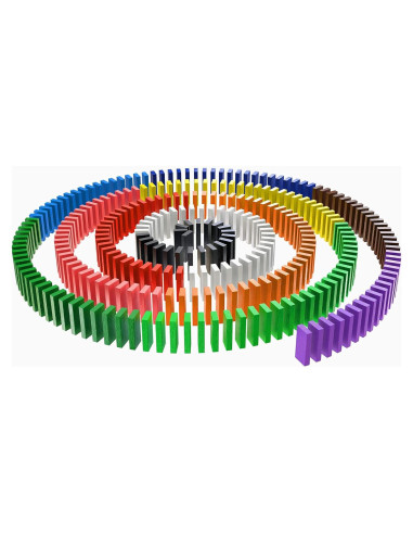 Juego de dominó de madera AQSXO 120 piezas colores variados