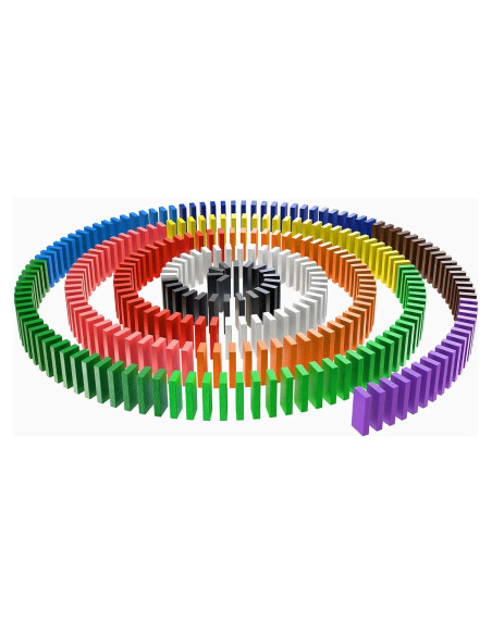 Juego de dominó de madera AQSXO 120 piezas colores variados