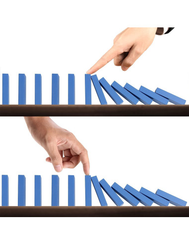 Juego de dominó de madera AQSXO 120 piezas colores variados