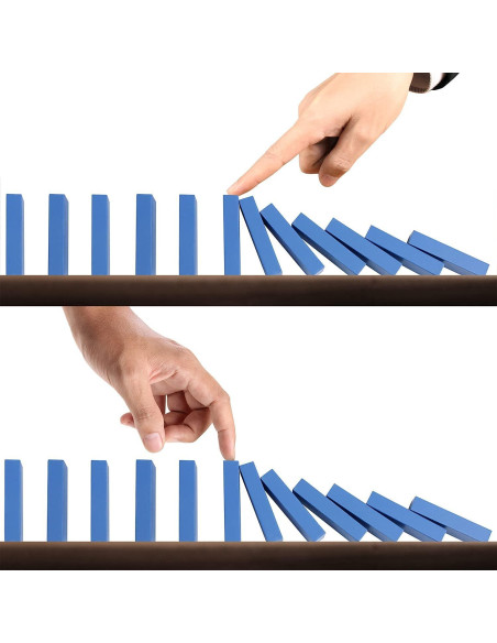 Juego de dominó de madera AQSXO 120 piezas colores variados