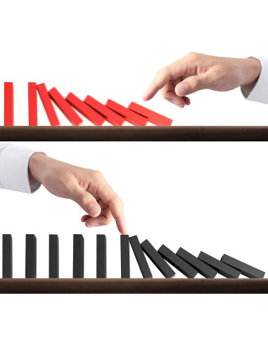 Juego de dominó de madera AQSXO 120 piezas colores variados