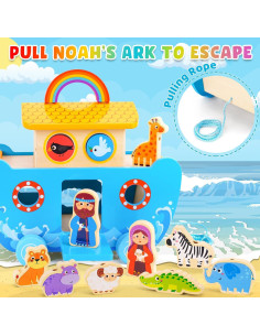 Juguete de Madera Arca de Noé Montessori 1.15 kg 2-4 años 2