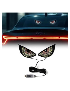 Luz LED Ojos de Diablo Blueshyhall para Coche USB Rojo y Blanco