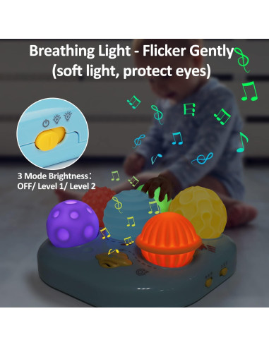 Juguetes Musicales Iluminados Tsomtto para Bebés 6-12 Meses