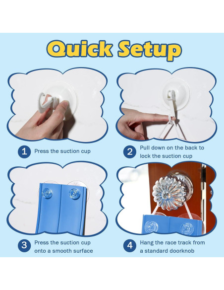 Pista de Carreras Flexible INKZOO 15 Pies para Niños 3+