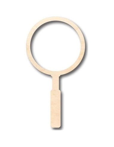 Lupa de Madera Sin Terminar 45.72 cm DIY 2.54 cm Grosor