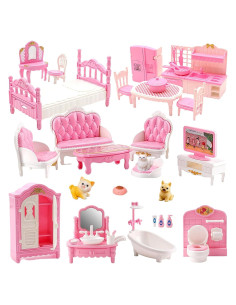 Conjunto de Muebles para Casa de Muñecas SwankyStyle 36 Piezas