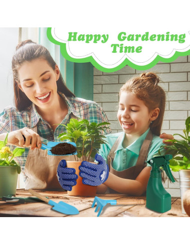 Juego de Herramientas de Jardinería para Niños Demolike con Carretilla