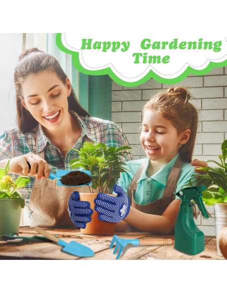 Juego de Herramientas de Jardinería para Niños Demolike con Carretilla