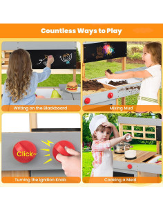 Cocina de Barro HONEY JOY para Niños al Aire Libre 90 cm 2