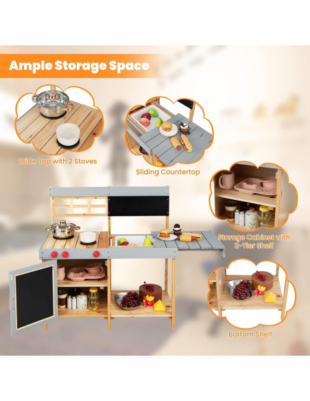 Cocina de Barro HONEY JOY para Niños al Aire Libre 90 cm