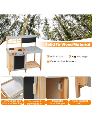Cocina de Barro HONEY JOY para Niños al Aire Libre 90 cm