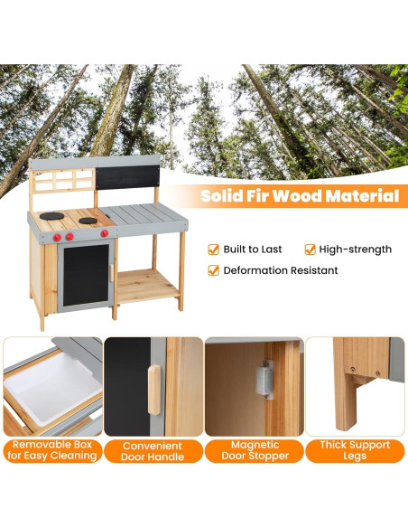 Cocina de Barro HONEY JOY para Niños al Aire Libre 90 cm