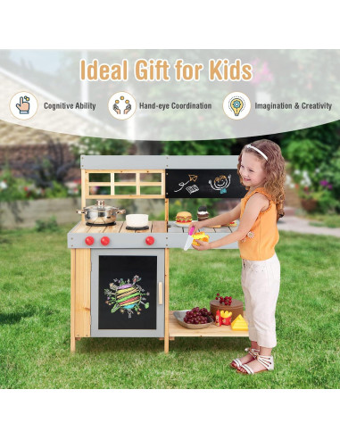 Cocina de Barro HONEY JOY para Niños al Aire Libre 90 cm