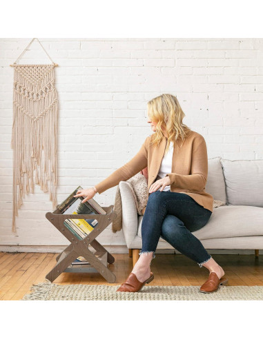 Caddy de Libros ECR4Kids Lavado Gris 62.5x44.5x44.5 cm