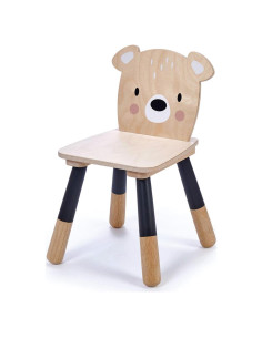 Silla Oso del Bosque Tender Leaf Toys - Madera Ecológica 32x30x48 cm