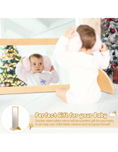 Espejo Montessori Infantil Irrompible Lineshading 116x39.6 cm 2