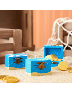 Cajas de Tesoro de Madera Juvale - Paquete de 12, 5.8x3.8x3.8 cm 2