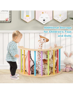 Arco de Escalada 6 en 1 Costzon para Niños - Madera y Cojín 2