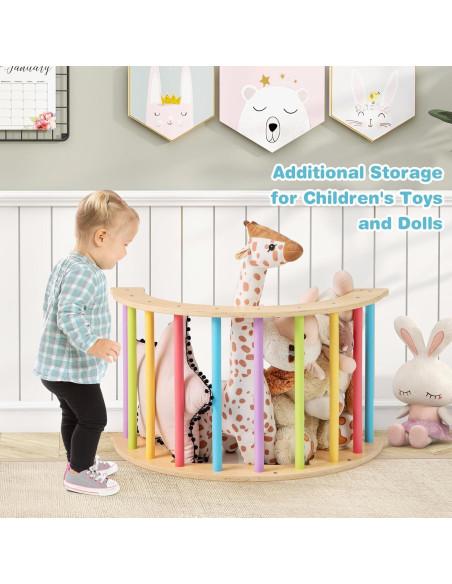 Arco de Escalada 6 en 1 Costzon para Niños - Madera y Cojín