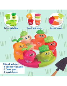 Juguetes de Aprendizaje Montessori Happy Kid 18 Piezas 1-3 Años 2