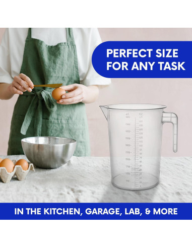 Jarras Medidoras de Plástico Terbold 5L - Paquete de 3