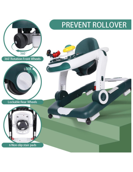 Andador para Bebés Kinder King 5 en 1 Ajustable con Música