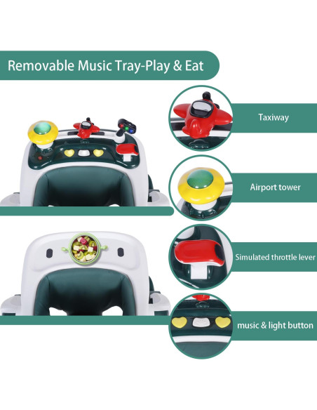 Andador para Bebés Kinder King 5 en 1 Ajustable con Música