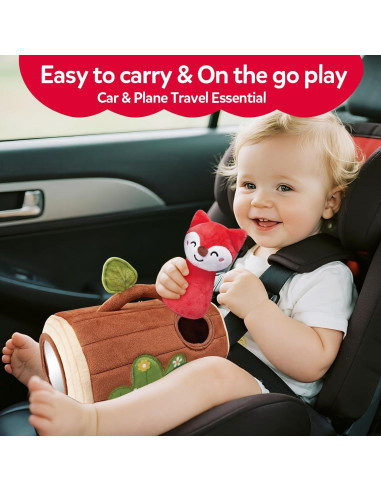 Juguete Sensorial para Bebés Cutezone - Tronco con Animales 6-12 Meses